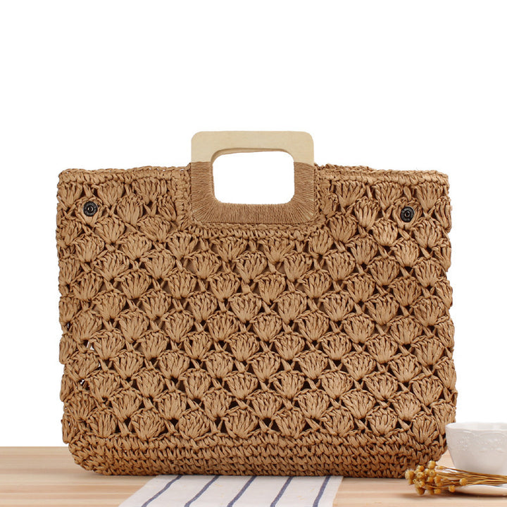 Macrame Tote Bag with Stylish Handle Bowlift
