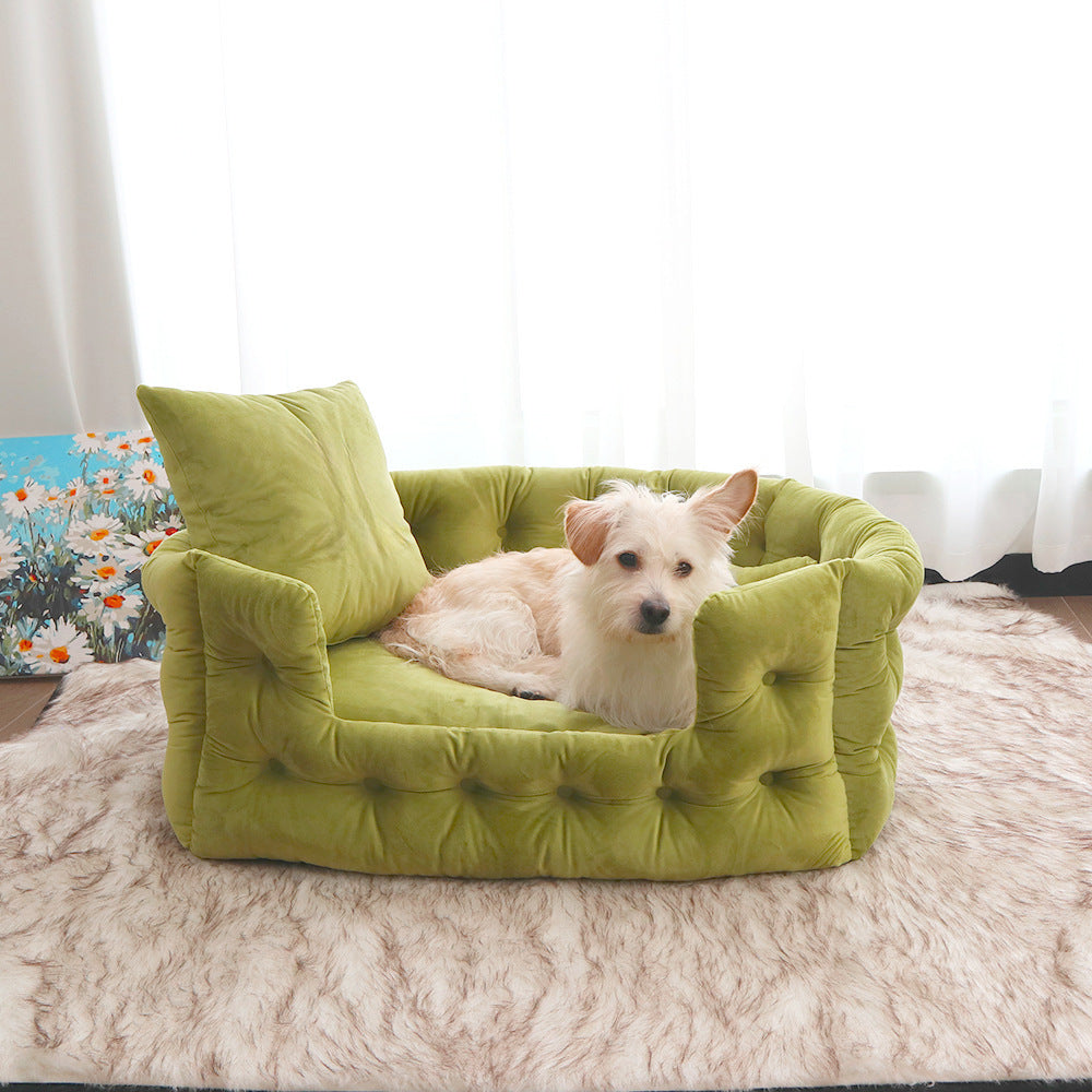 Luxurious Velvet Dog Bed