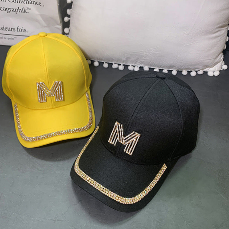 Women's Sparkling Embellished Baseball Cap Bowlift