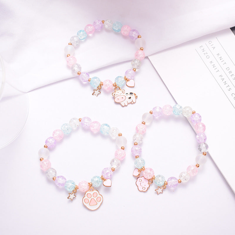 Whimsical Beaded Charm Bracelet Bowlift