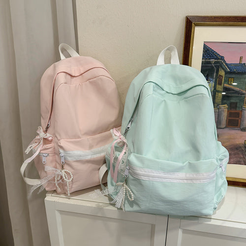 Decorative Bow-Detail Backpack Bowlift