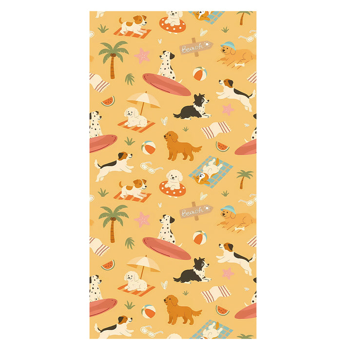 Oversized Microfiber Beach Towel With Retro Daisy Pattern And Quick-Dry Lightweight Weave