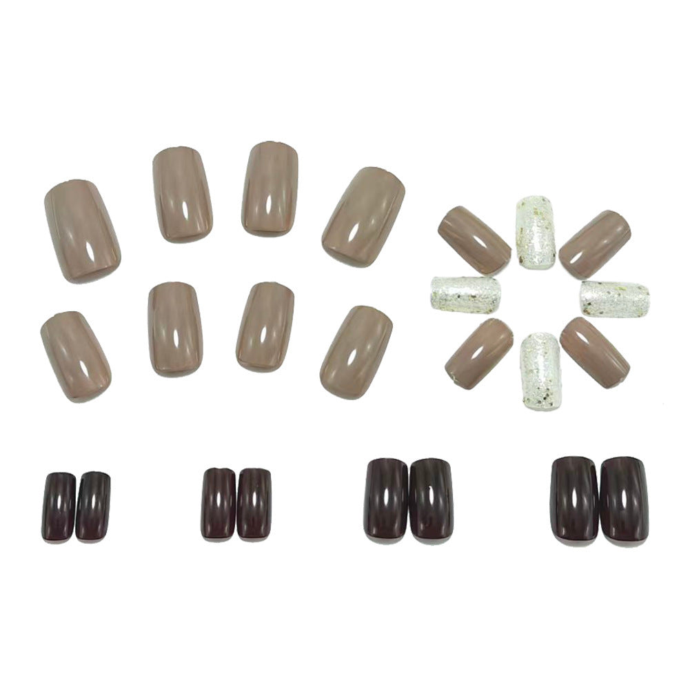 Artificial nails with elegant glitter decoration Bowlift