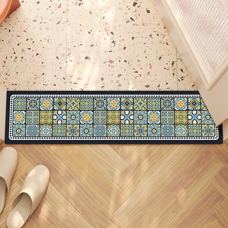 Checkerboard Pattern Runner Mat