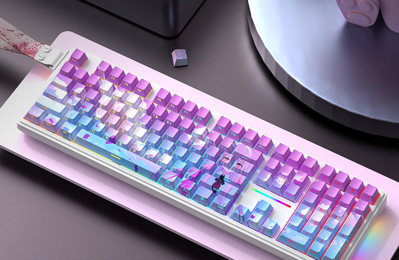 Gasket-Mounted RGB Mechanical Keyboard Bowlift