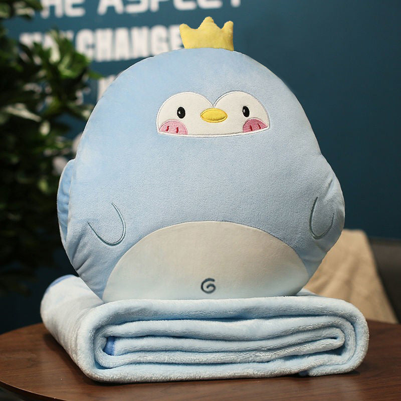 Plush carrot cushion and blanket set Bowlift