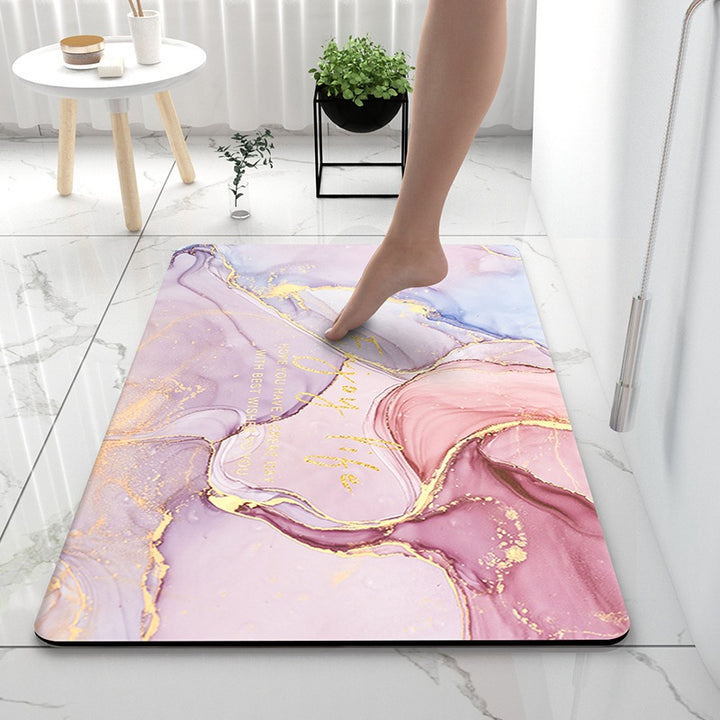 Soft Touch Marble Bath Mat Bowlift