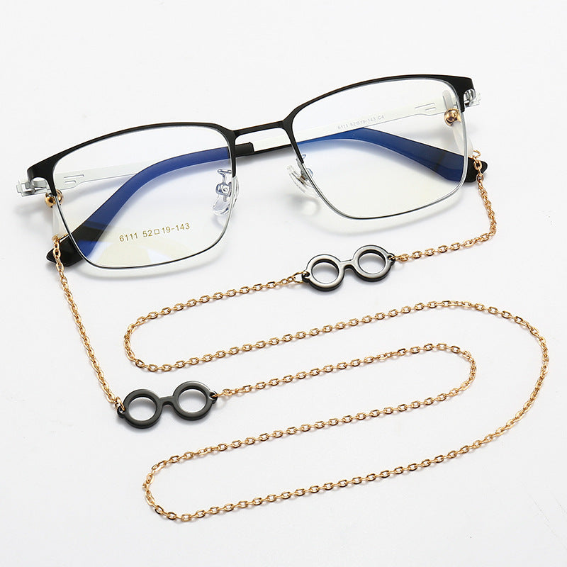 Stylish Eyewear with Decorative Chain Bowlift