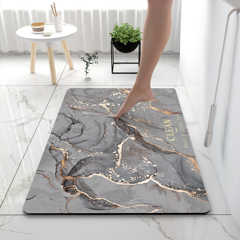 Soft Touch Marble Bath Mat Bowlift