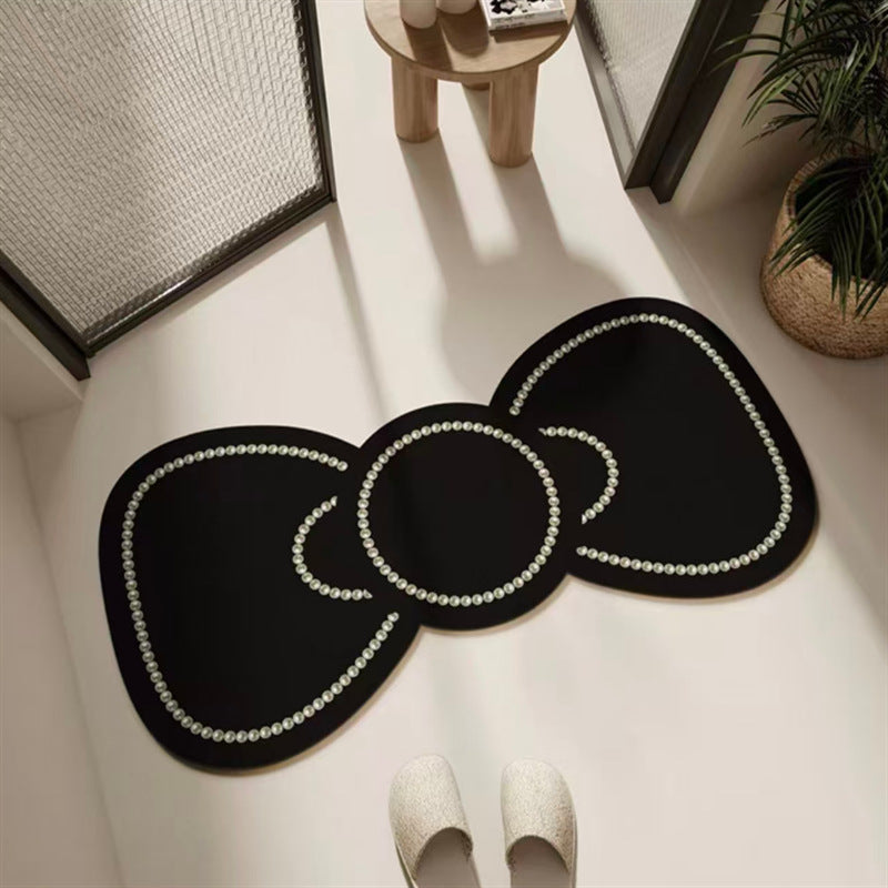 Leopard Print Decorative Bath Mat Bowlift