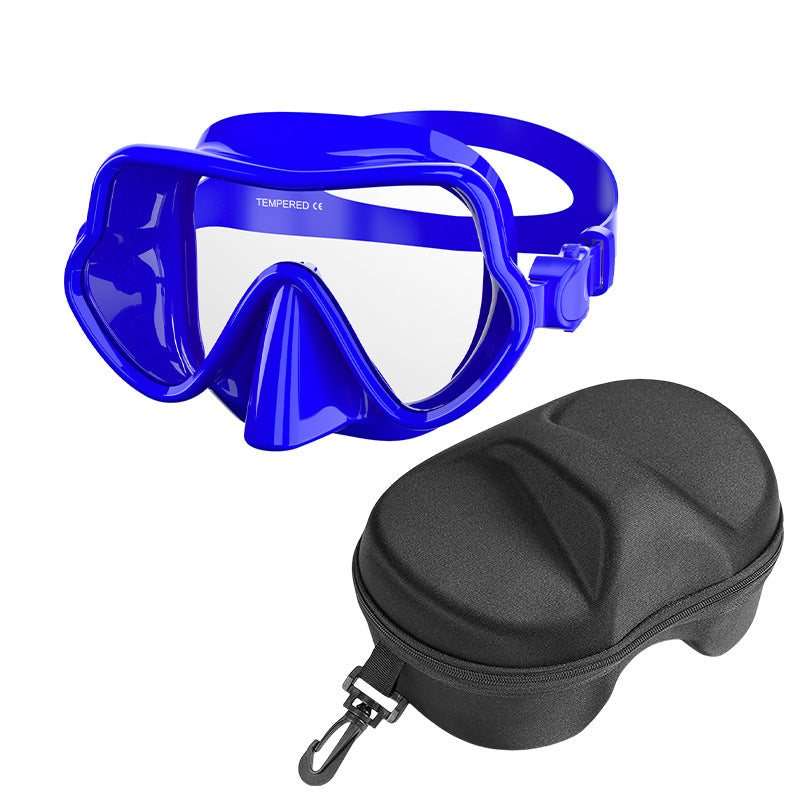 Diving mask with wide field of vision and comfortable wearing comfort Bowlift