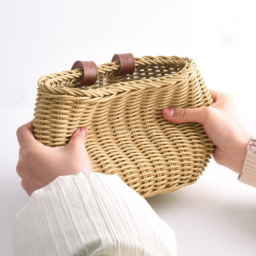 Handwoven Bicycle Storage Basket Bowlift