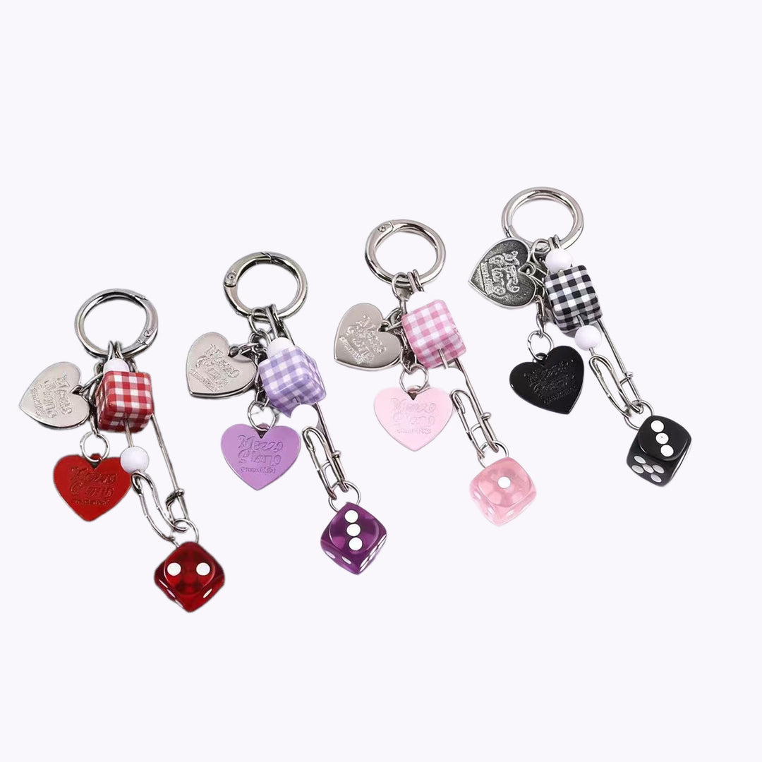 Playful Dice-Inspired Keychain Bowlift