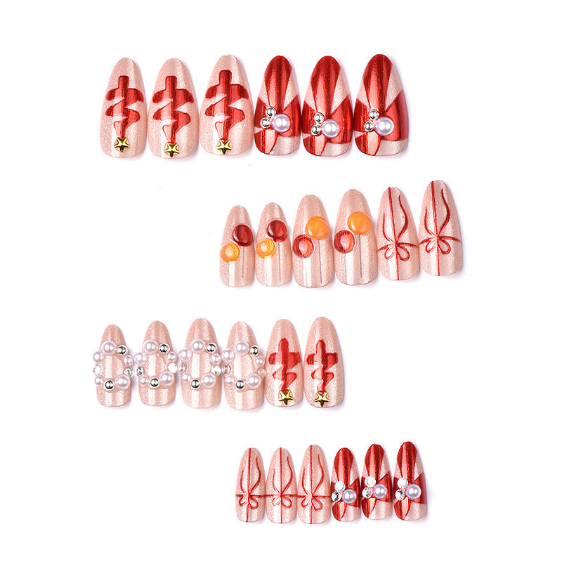 Festive Artificial Nails Bowlift