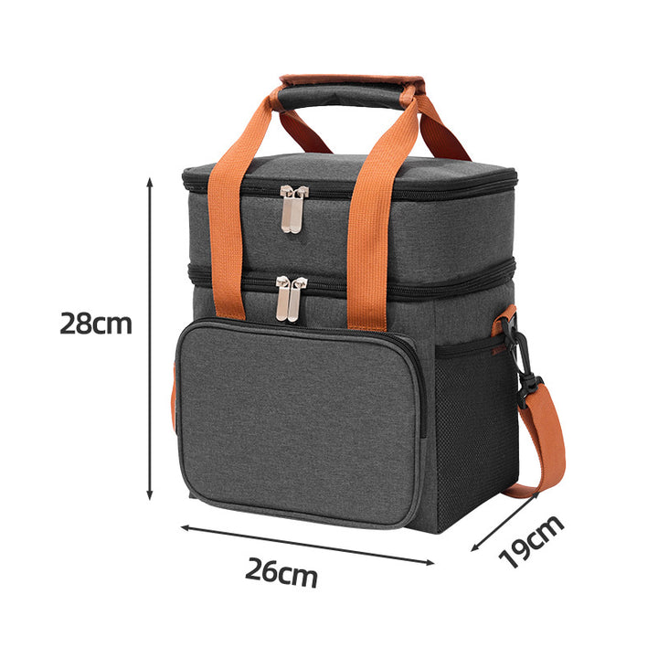 Insulated Dual-Layer Lunch Cooler Bowlift
