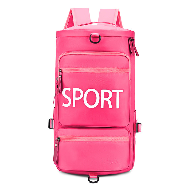 Sporty backpack with multiple compartments and reflective elements Bowlift
