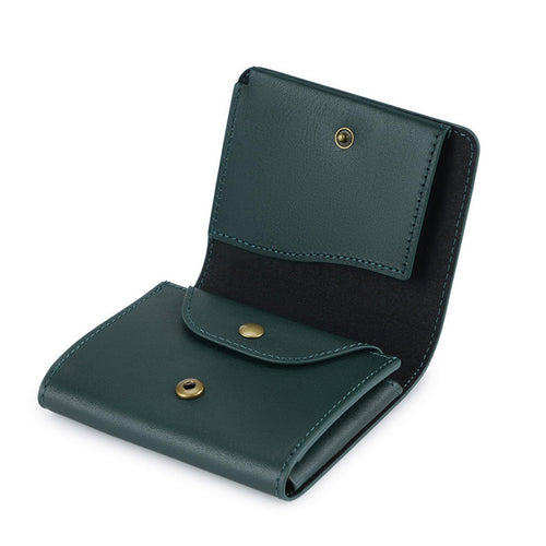 Compact Leather Coin Holder Bowlift