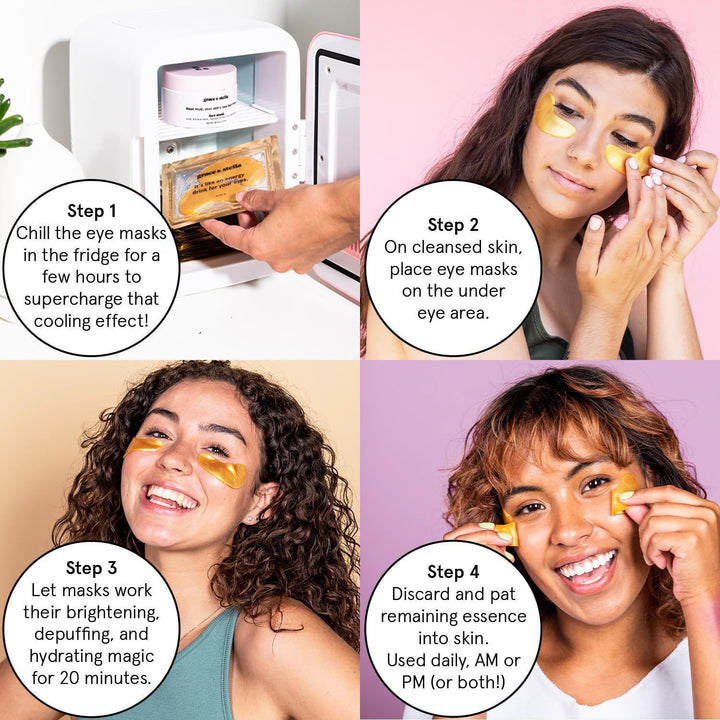 Revitalizing Hydrogel Under-Eye Gold Collagen-Infused Patch Set