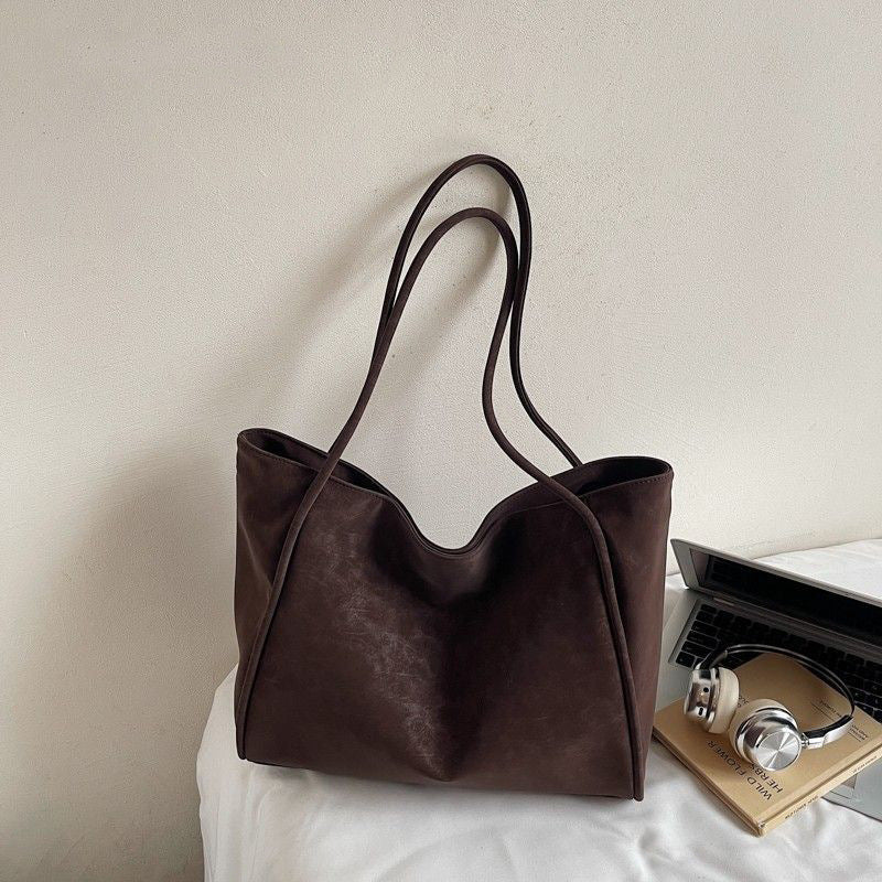 Chic Oversized Leather Tote Bag Bowlift
