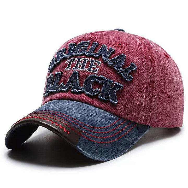 Men's Vintage-Inspired Distressed Cap Bowlift