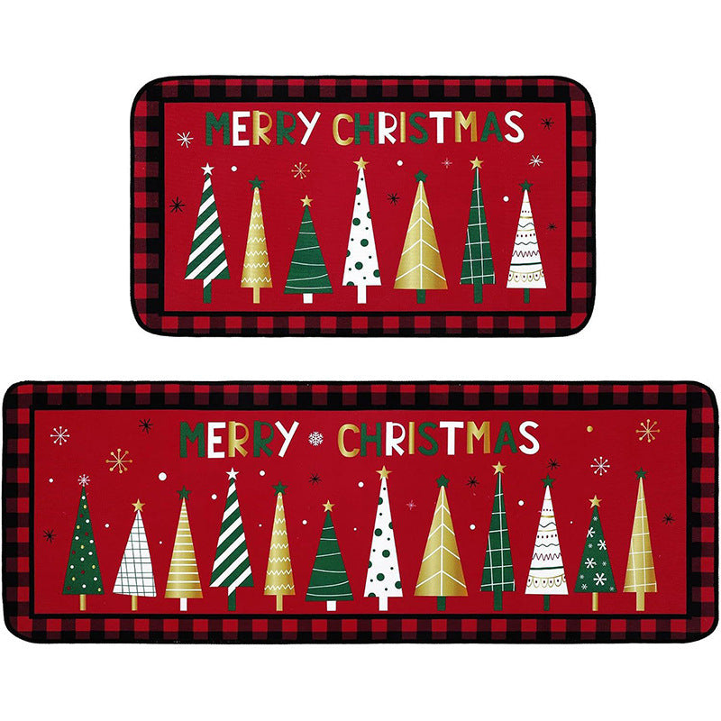 Festive Christmas Kitchen Mat Set Bowlift