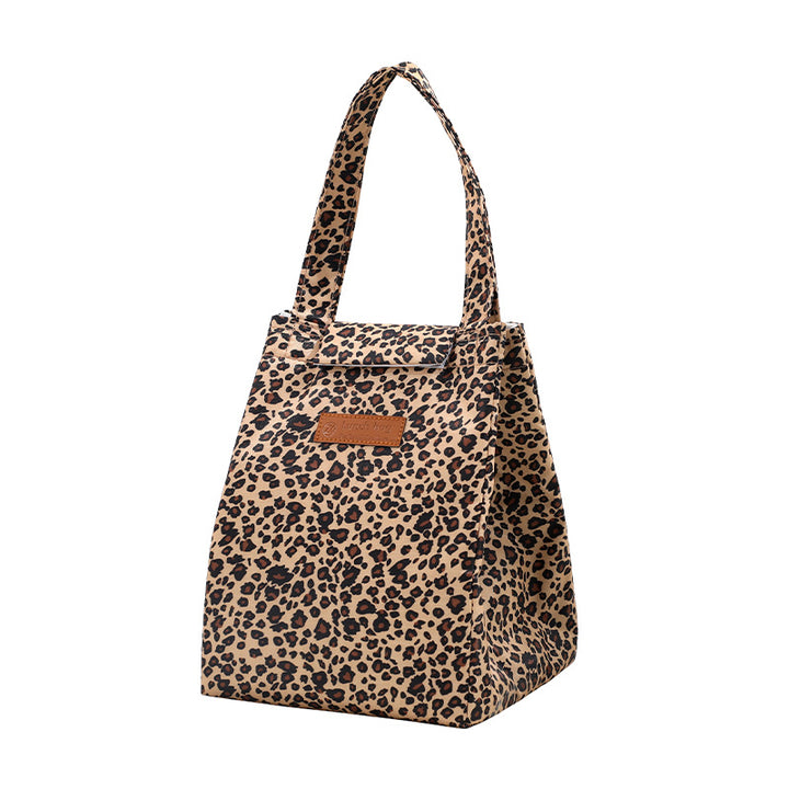 Insulated Dot-Patterned Lunch Bag Bowlift