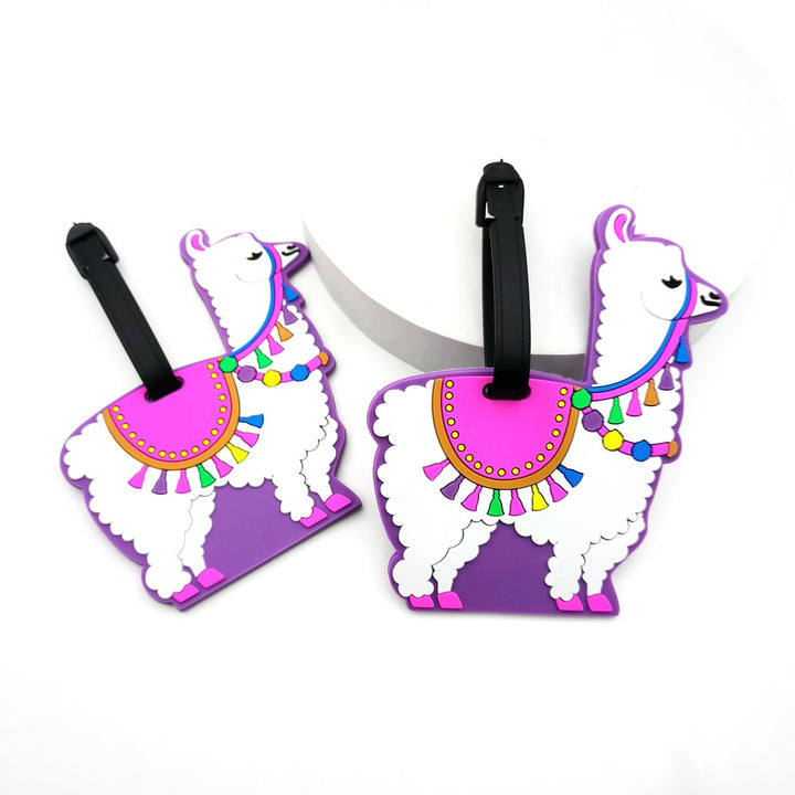 Whimsical Llama Luggage Tag Bowlift