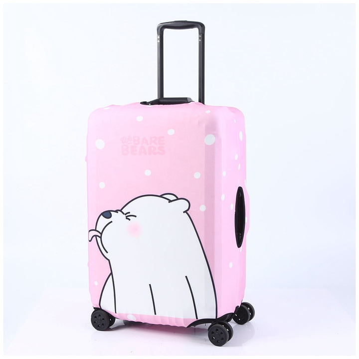 Tropical Leaf Print Hard Shell Luggage Bowlift