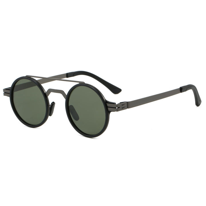 Ladies fashionable round sunglasses with minimalist design Bowlift