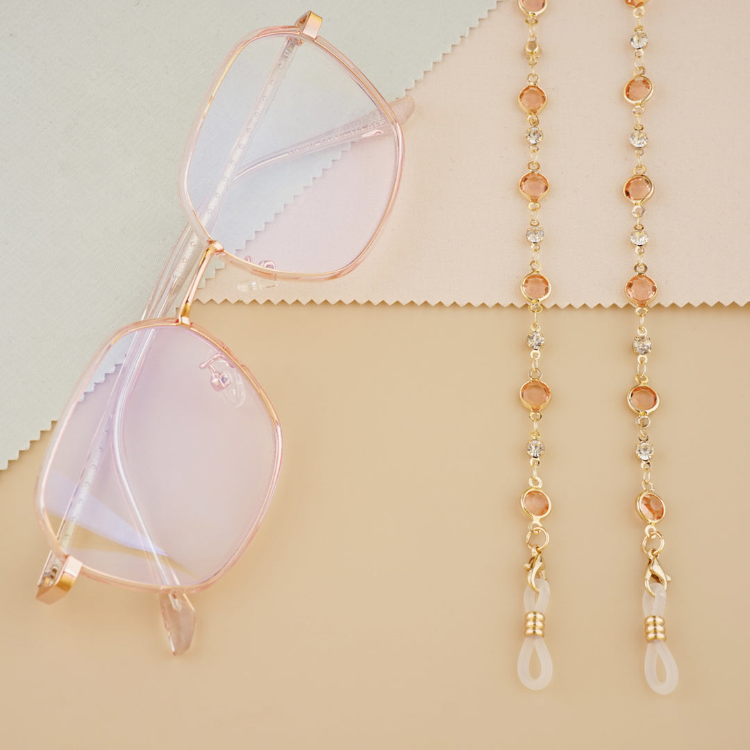 Decorative Gemstone Eyewear Chain Bowlift