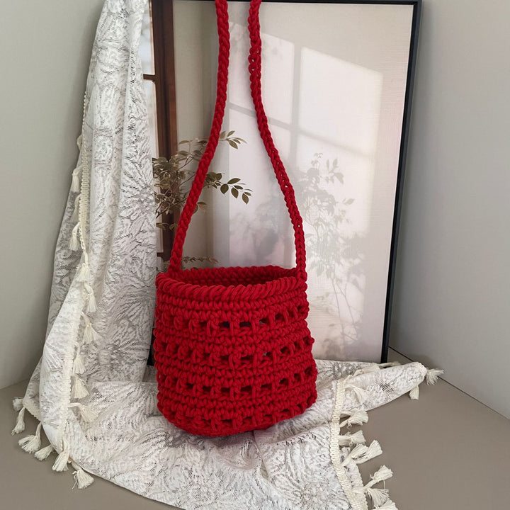 Macrame Handbag in Boho Style Bowlift