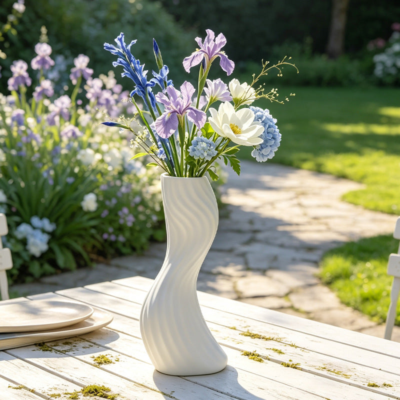 Elegant Twisted Decorative Floor Vase Bowlift