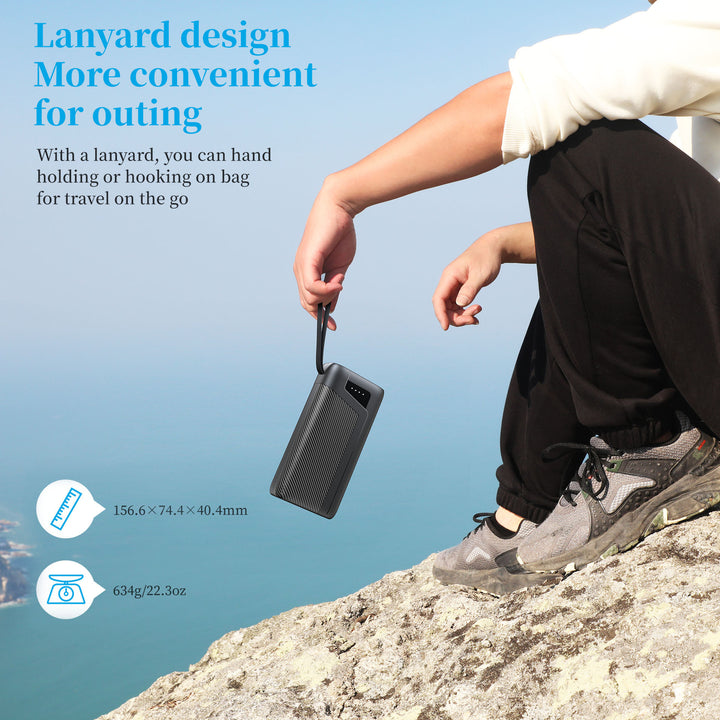 Powerful power bank with integrated LED lighting and fast charging function Bowlift