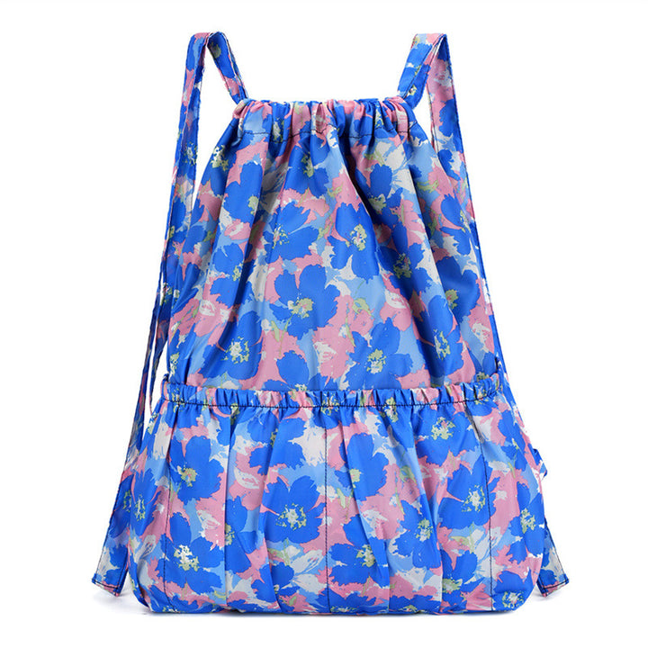 Floral Print Drawstring Backpack Bowlift