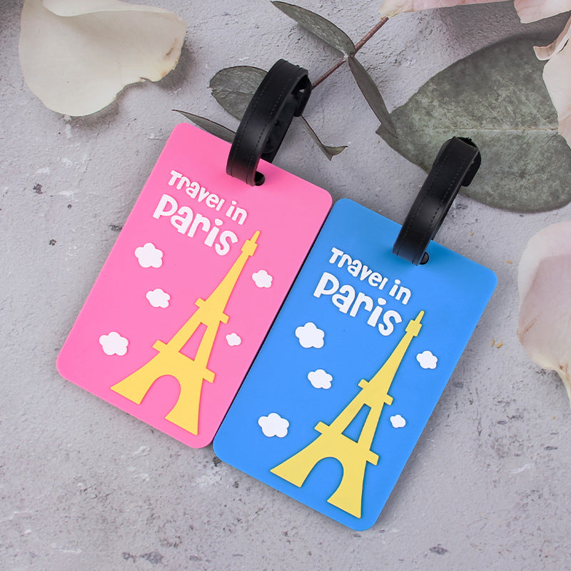 Paris-Themed Luggage Tag Bowlift