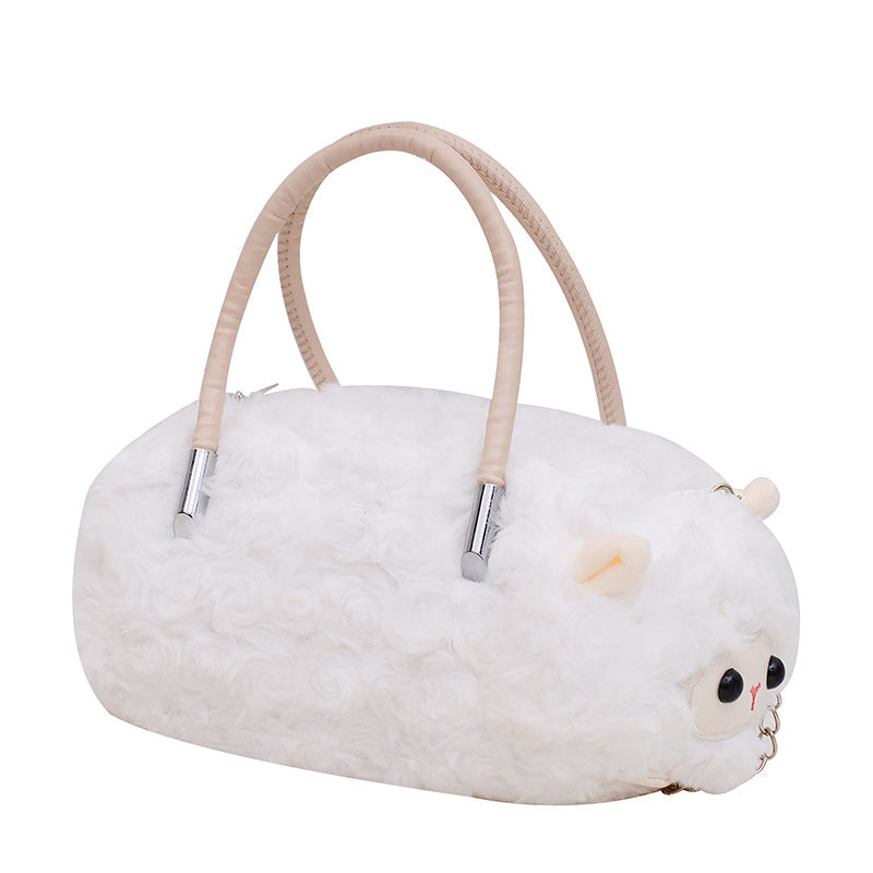 Plush handbag with animal design Bowlift