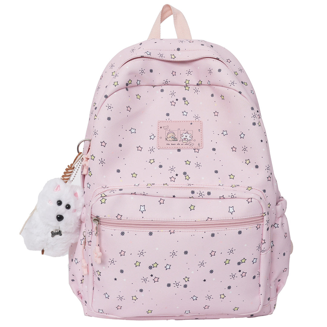 Fun Starry Print Backpack Bowlift