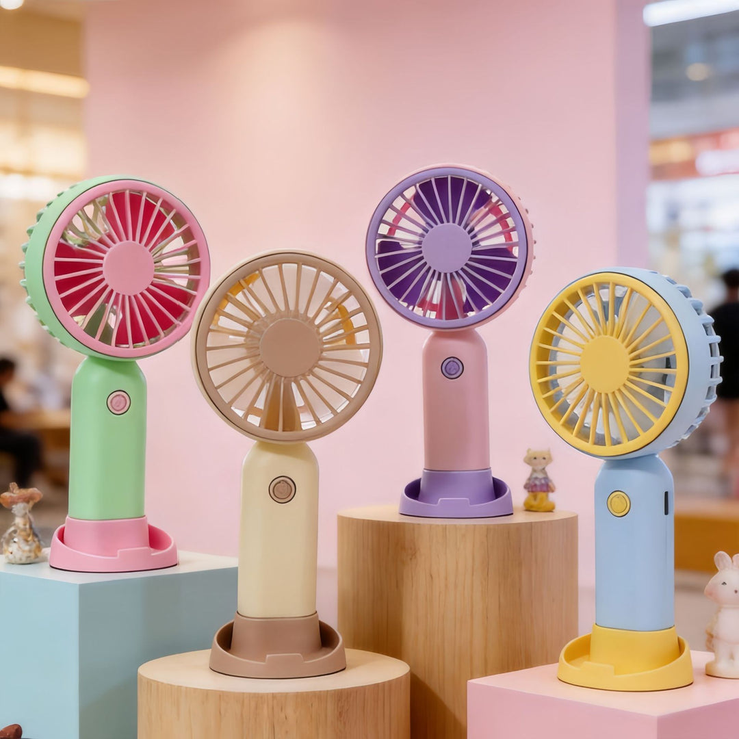 Portable USB Handheld Fan with Continuously Adjustable Air Strength Bowlift