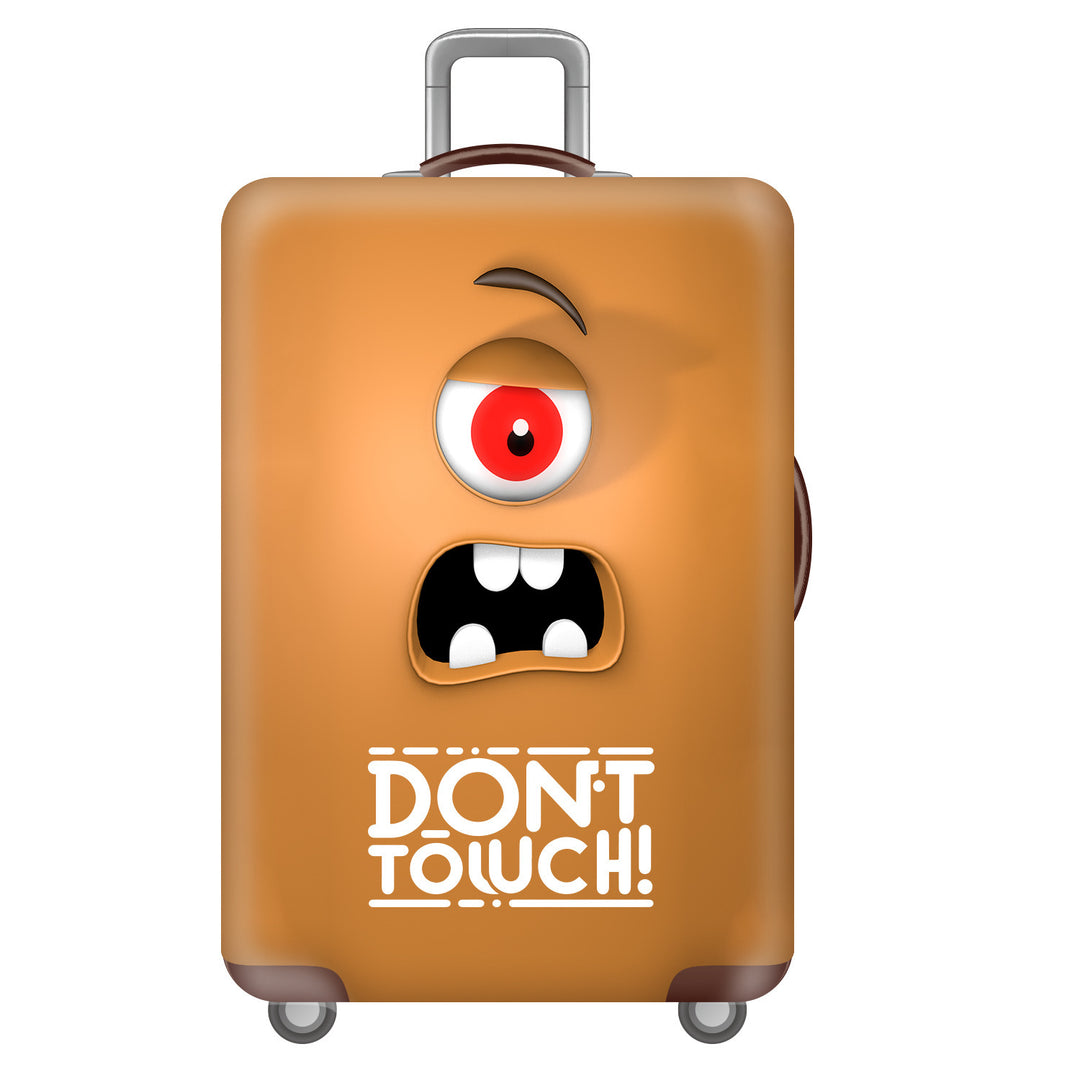 Unisex hard-shell suitcase with funny monster design Bowlift