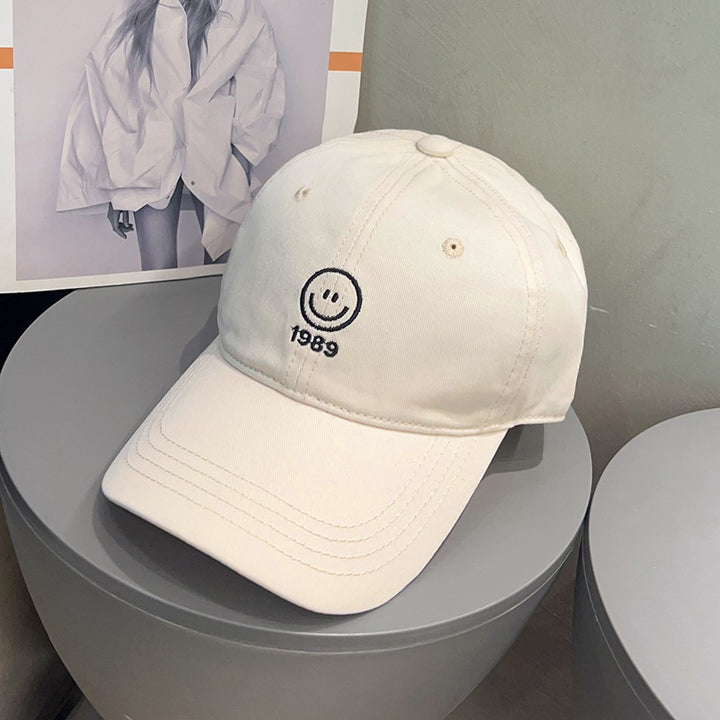 Men's Casual Smiley Embroidered Baseball Cap Bowlift