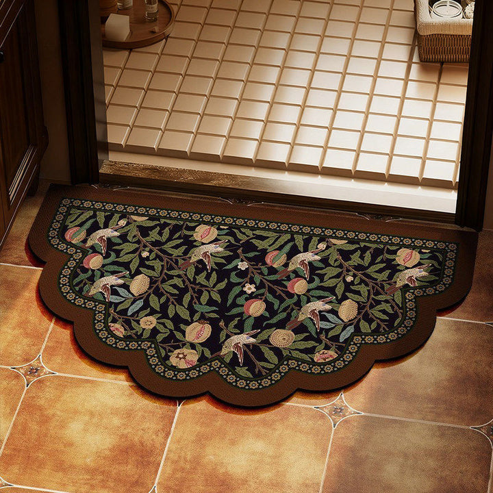 Decorative Floral Patterned Door Mat Bowlift