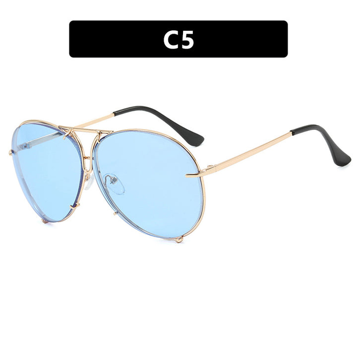 Ladies' flight sunglasses with stylish metal frame and UV protection Bowlift