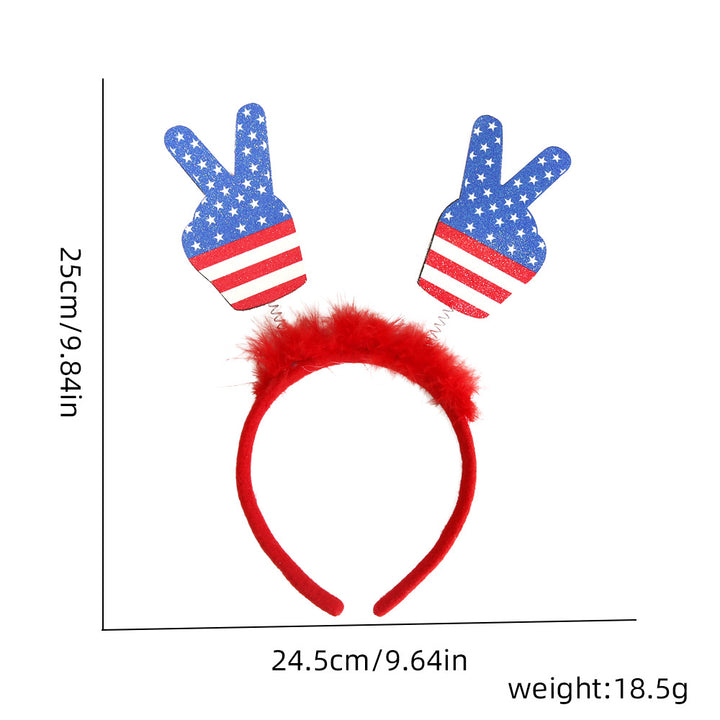 Unisex nan federnd Star Antennas Headband with multilayered ribbon fringes and padded headband Bowlift
