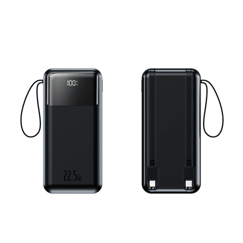 Portable power bank with additional wrist strap and smart LED display Bowlift