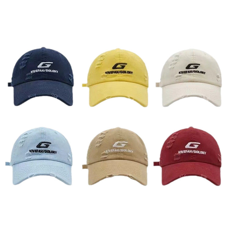 Men's Distressed Casual Baseball Cap Bowlift