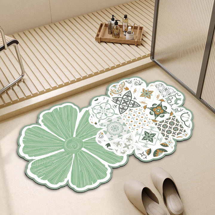 Decorative Cloud-Shaped Bath Mat Bowlift