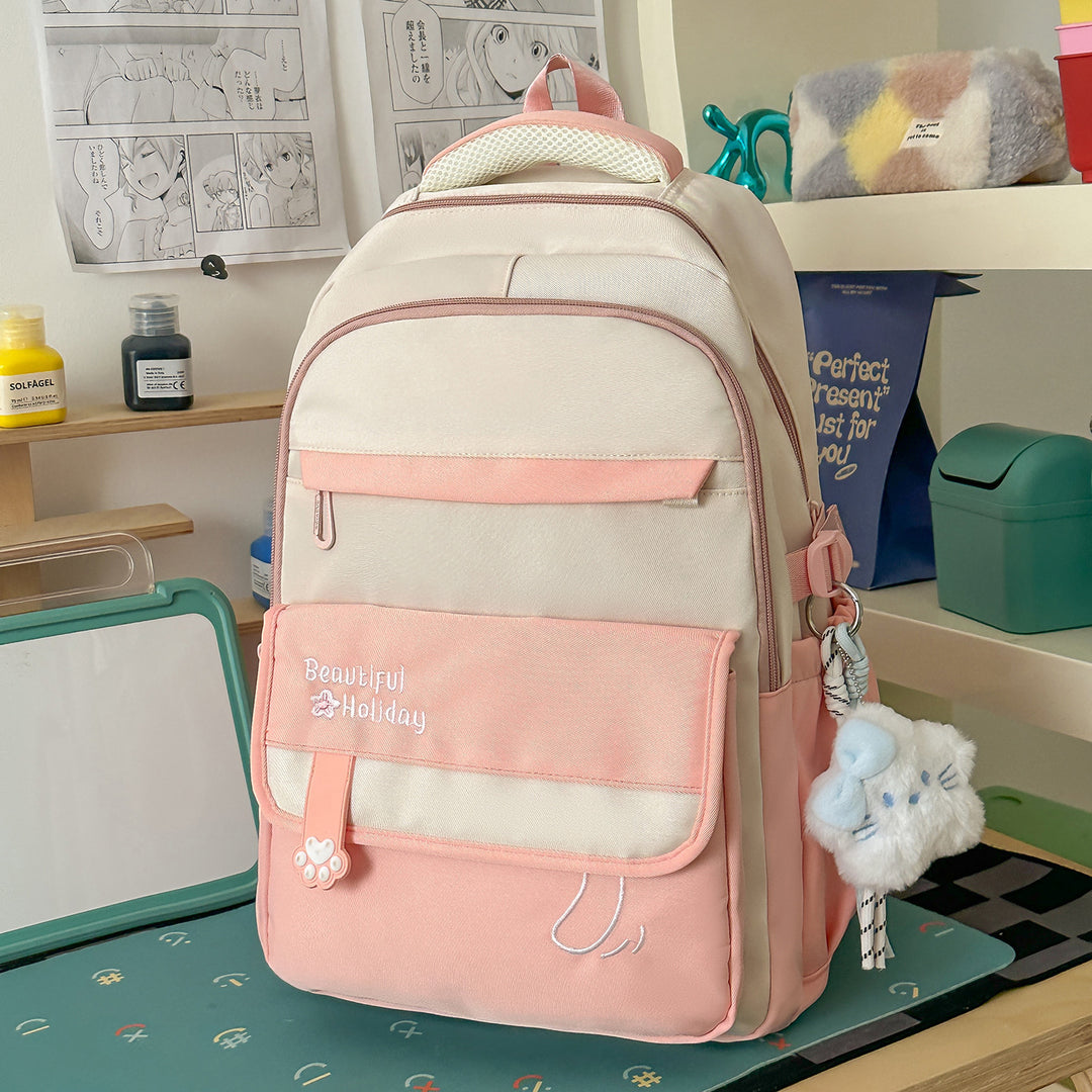 Cute Illustrated Patterned Backpack Bowlift