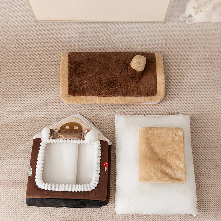 Cozy Plush Dog Bed