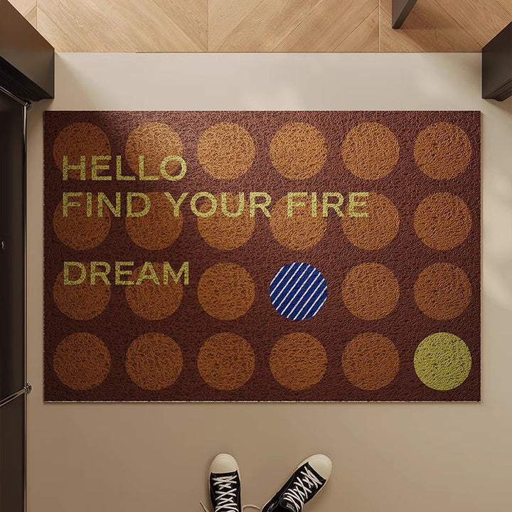 Welcome Message Indoor Doormat Bowlift