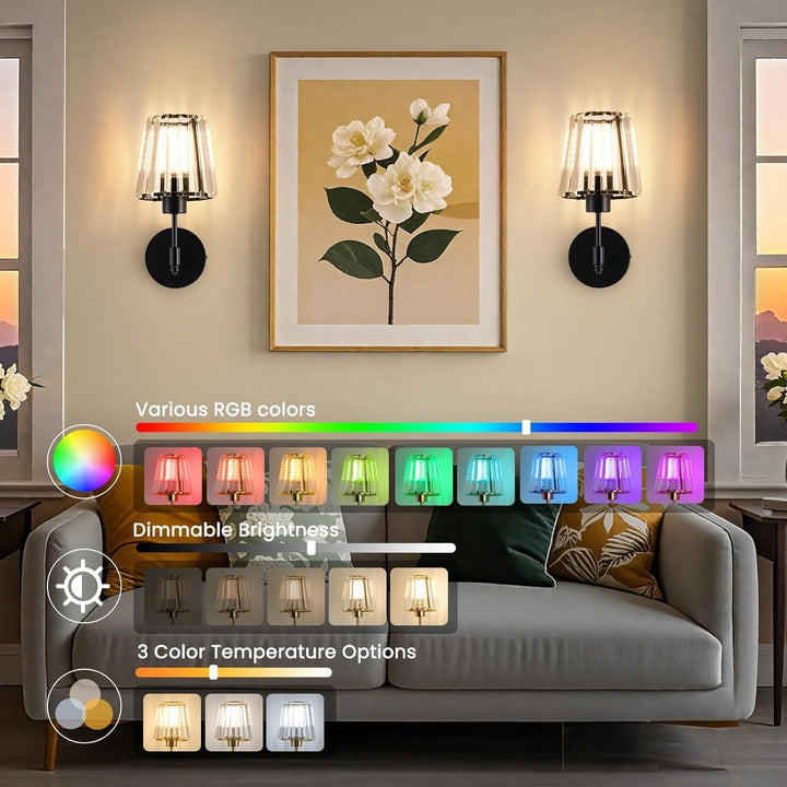 Crystal Accent Wall Lamp